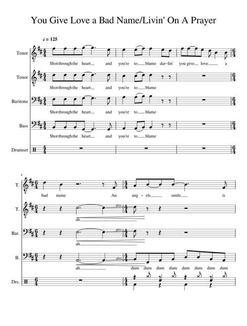 You Give Love a Bad Name/Livin on a Prayer