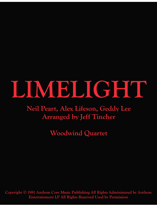 Limelight (Arr. Jeff Tincher) - Rush (Woodwind Ensemble)