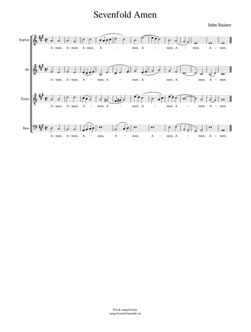 Sevenfold Amen – John Stainer