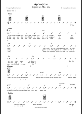 cigarettes after sex ukulele - Apocalypse | PDF | Song Structure crush cigarettes after sex chords