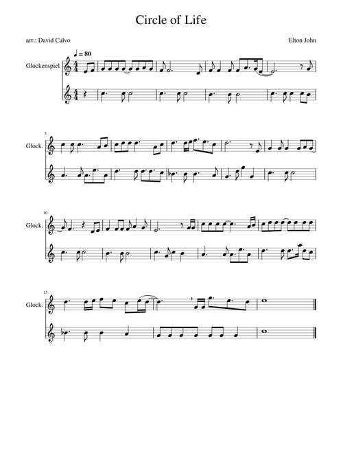Circle of life – Elton John