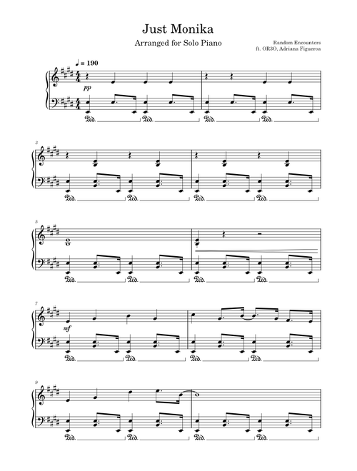 Just monika – Random Encounters
