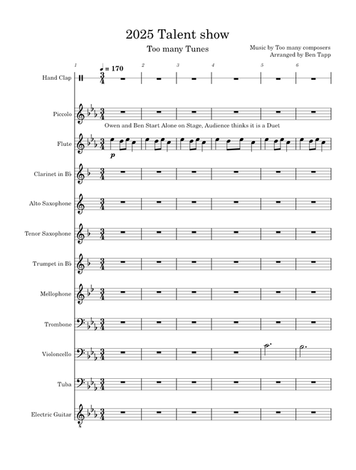 Too Many Tunes - Too Many Composers v2