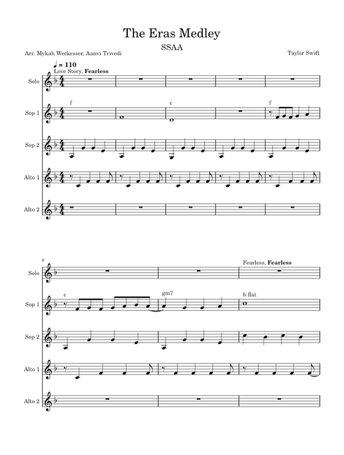 The Eras Medley – Taylor Swift