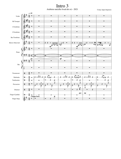 Aladdin - Intro arrangement