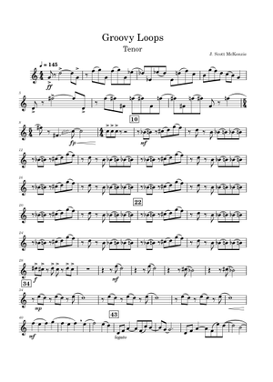 Groovy Loops – J. Scott McKenzie - Alto Sheet Music for Saxophone