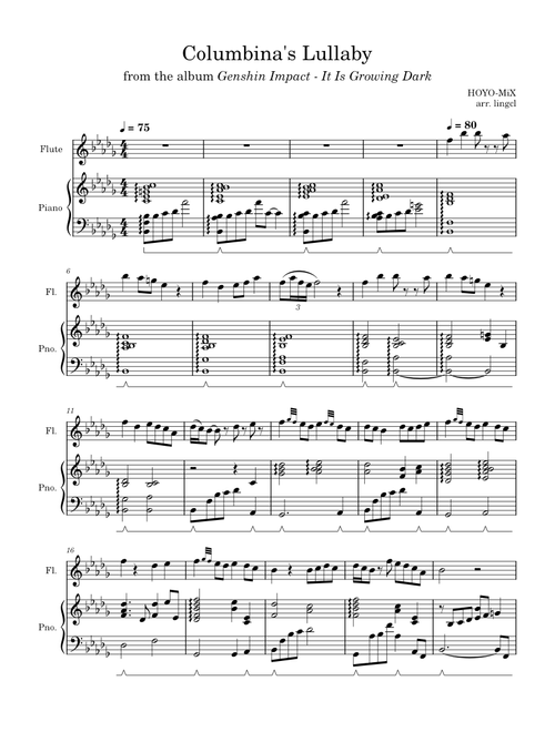 Lullaby of the New Moon (I): Somnias a Luna (Columbina's Lullaby) – HOYO-MiX