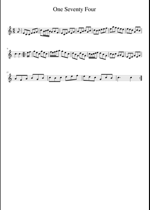 One Seventy Four - Turlough O'Carolan Sheet Music with Chords for