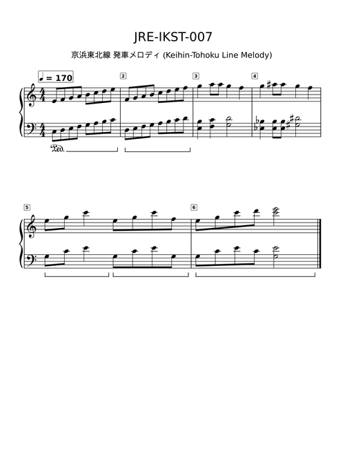 JR Keihin-Tohoku line Departure Melody - JRE-IKST-007