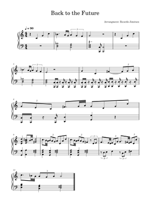 Play Official version of Back To The Future Main Theme Sheet Music