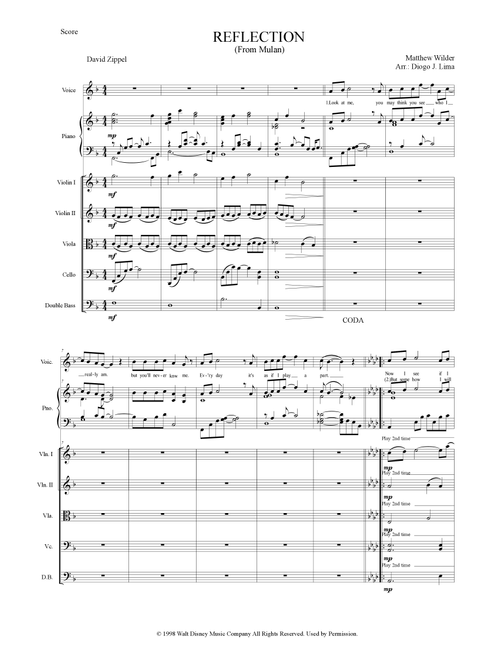Reflection (Arr. Diogo J. Lima) - Christina Aguilera (String Ensemble)