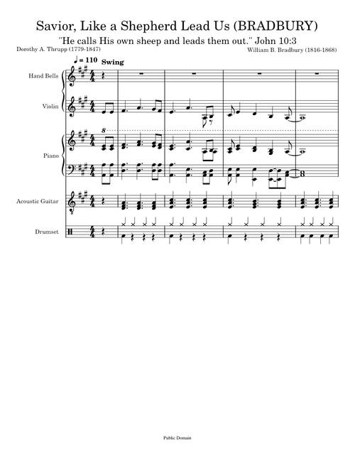 Savior, Like A Shepherd Lead Us (Bradbury) – William B. Bradbury