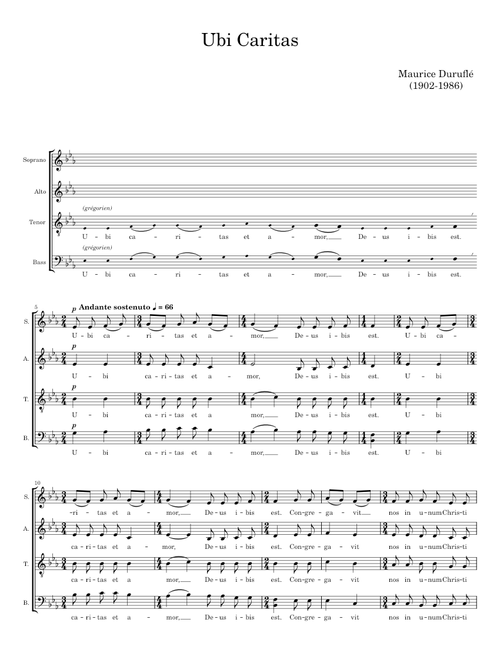 Ubi Caritas - Maurice Duruflé