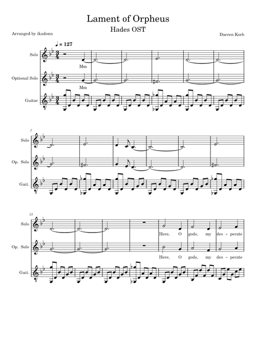 Lament Of Orpheus – Hades OST