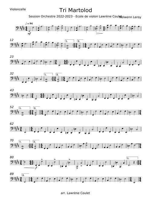 Tri martolod - Nolwenn Leroy