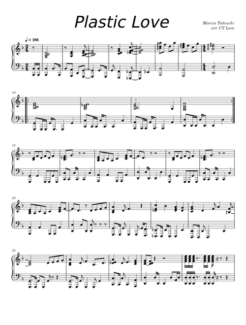 Plastic Love (simple ver.)