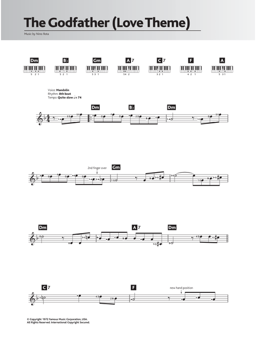 Speak Softly Love (Godfather Theme) - Nino Rota (Piano Chords-Lyrics)