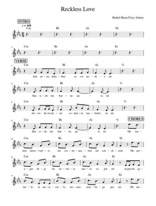 Reckless love - Cory Asbury