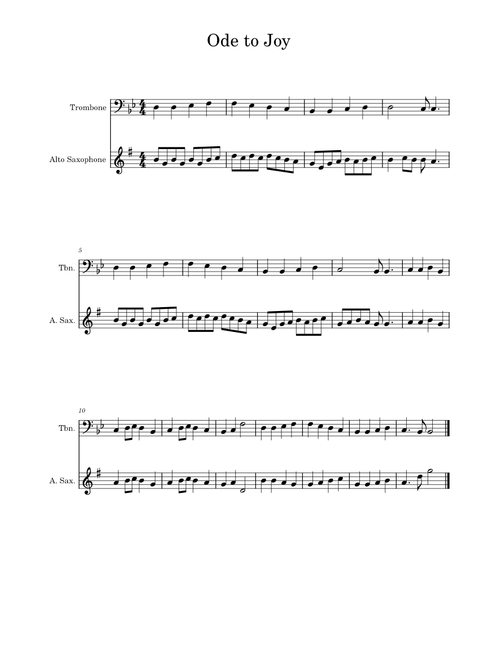 Ode To Joy – Ludwig van Beethoven Ode to Joy