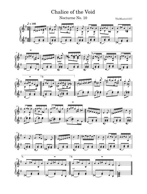 Chalice of the Void - Nocturne in E Minor
