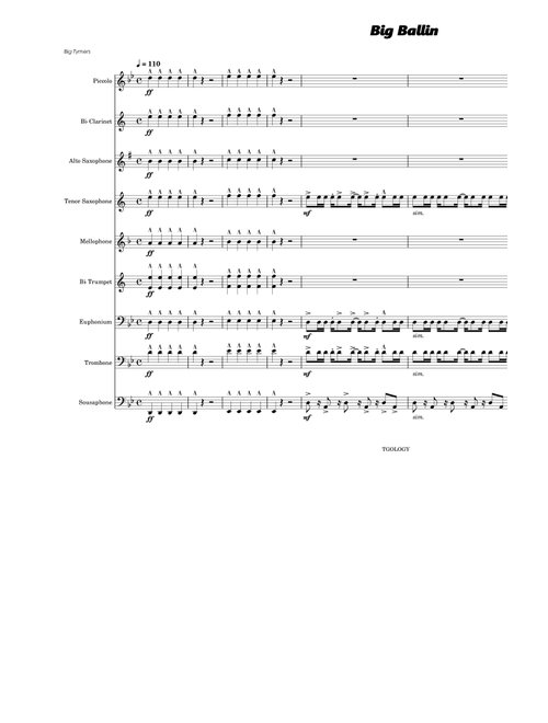 Big Ballin (Arr. Russell Cratic) - Big Tymers (Marching Band)