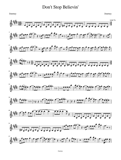 Don't Stop Believin' - Journey