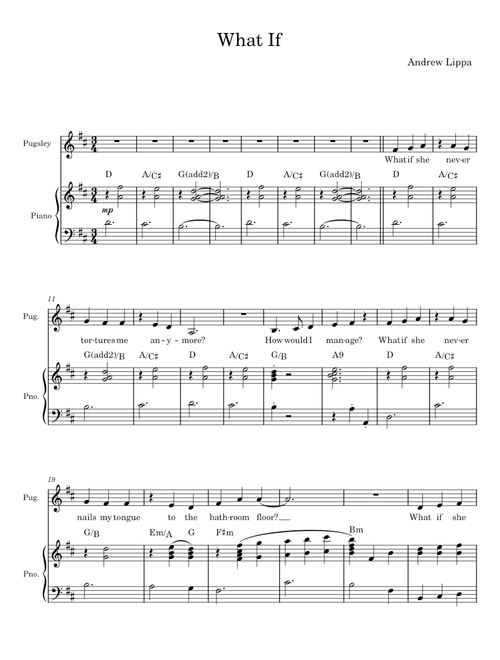 What If - Andrew Lippa