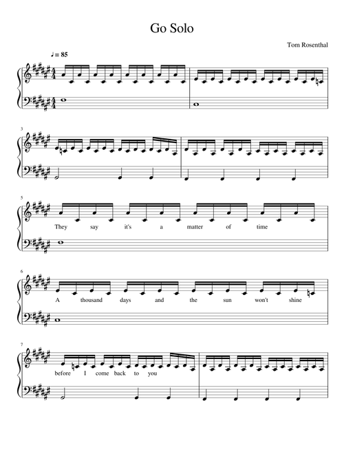 Go Solo - Tom Rosenthal