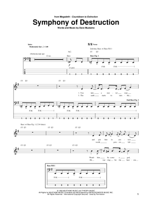 Play Official version of Countdown to extinction Sheet Music