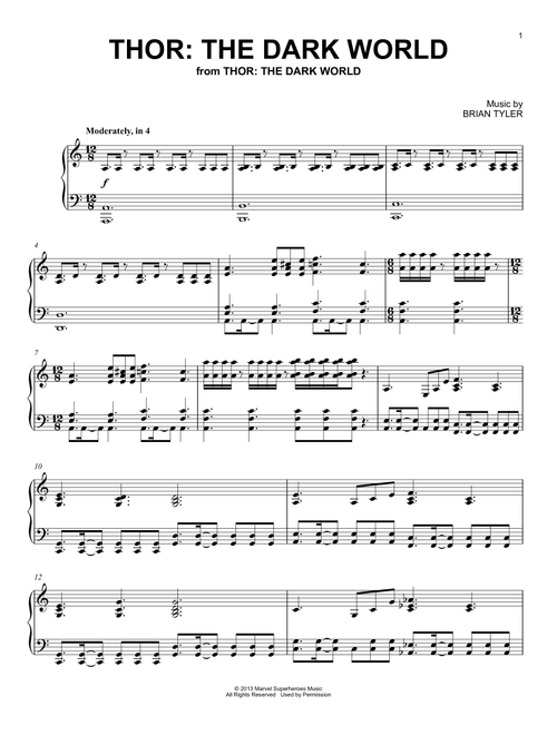 Thor: The Dark World - Brian Tyler (Piano Solo)