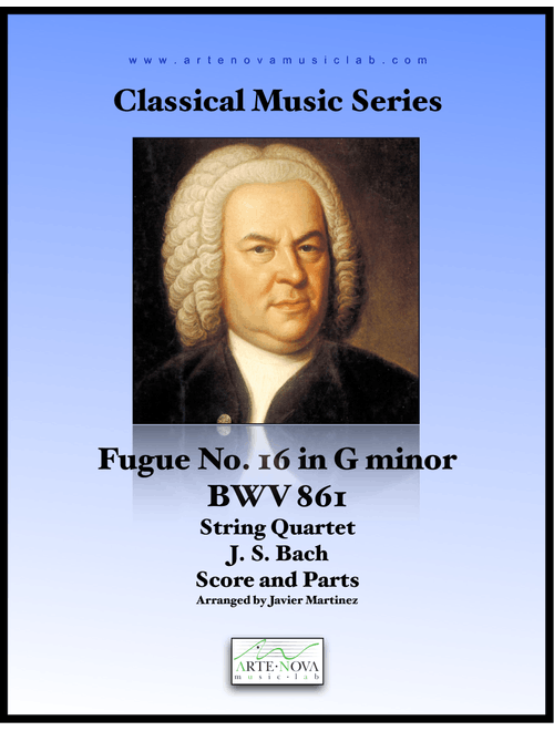 Fugue No. 16 in G minor, BWV 861. String Quartet (Arr. Javier Martínez Maya) - J.S. Bach (Orchestra)