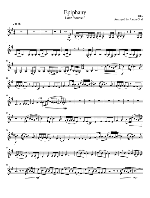Epiphany - BTS (Bb Clarinet)