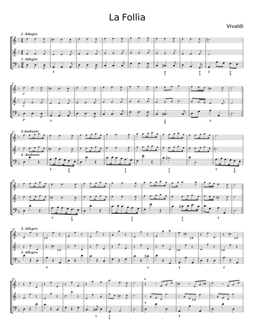 La Follia from Sonata Op.1 No 12/RV 63 - Antonio Vivaldi