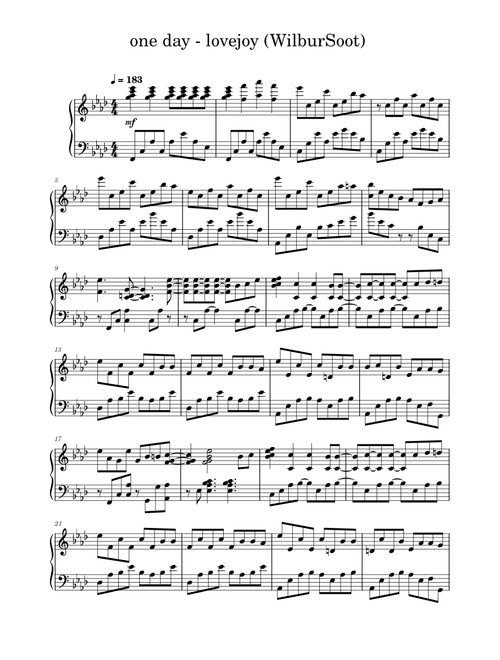 one day - lovejoy (WilburSoot)