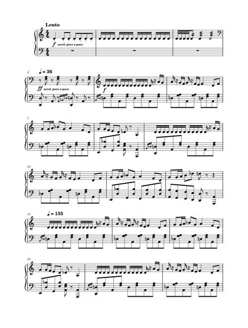 Rush D – Sheet Music Boss
