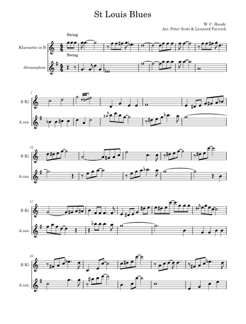 St. Louis Blues – W. C. Handy