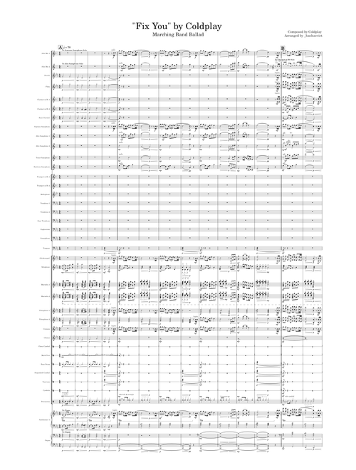 Fix You by Coldplay - Marching Band Arrangement