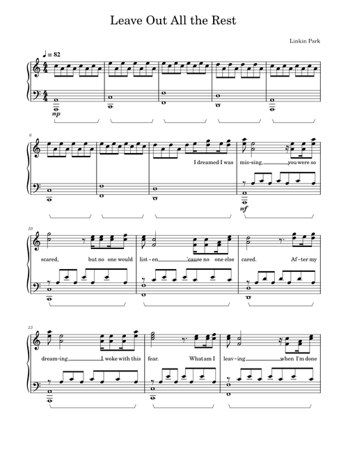 Leave Out All the Rest - Linkin Park