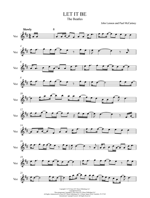 Let It Be (Arr. Amorel) - Kris Allen (Alto Sax Solo)