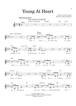 Young at Heart (Lead sheet with lyrics ) Sheet Music with Chords