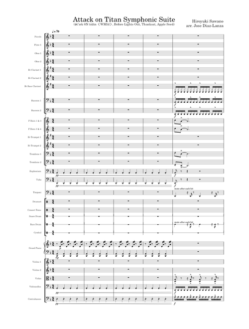 Attack on Titan Symphonic Suite - Hiroyuki Sawano (WIP)