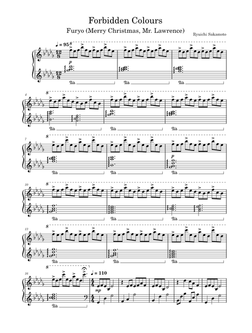 Forbidden Colours - Ryuichi Sakamoto