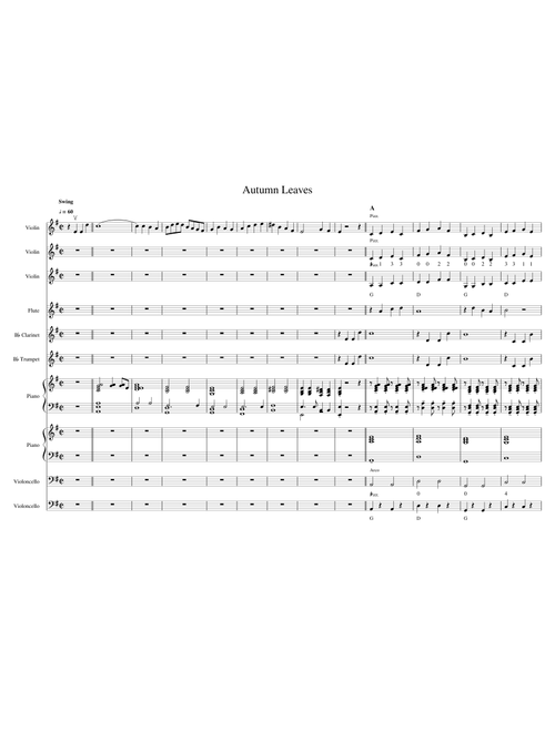 Autumn Leaves - School orchestra