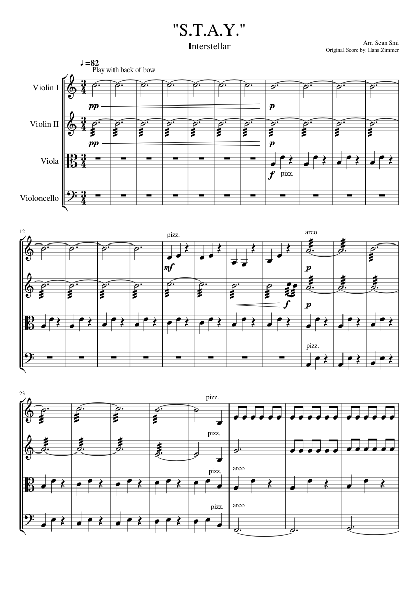 Sheet music for Violin, Viola, Cello (String | Musescore.com