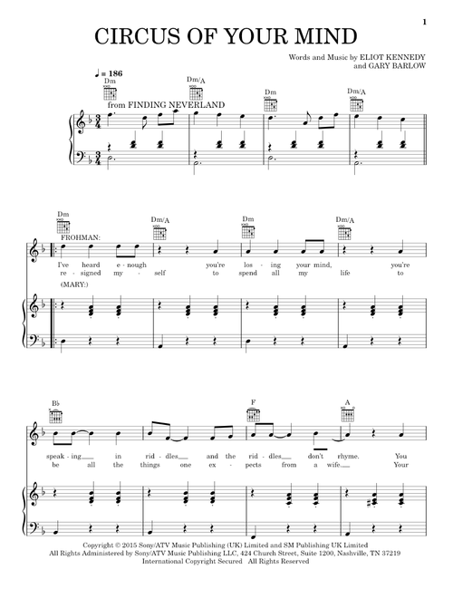 Circus Of Your Mind - Eliot Kennedy (Piano-Vocal-Guitar)