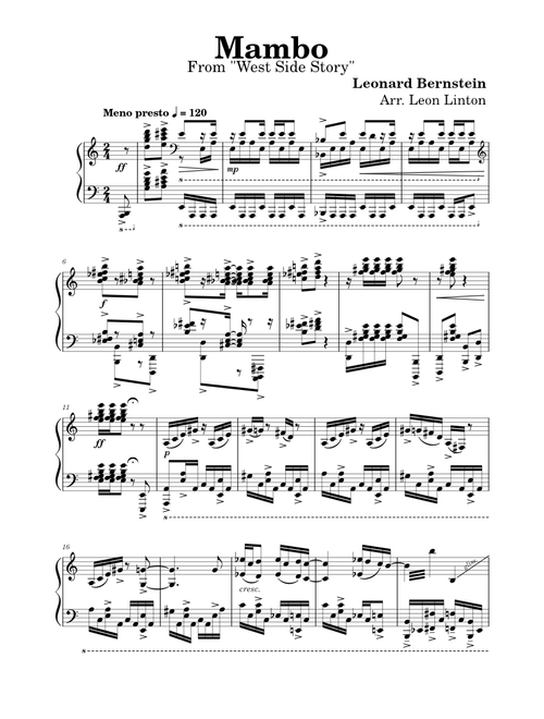 L. Bernstein - MAMBO (West Side Story)