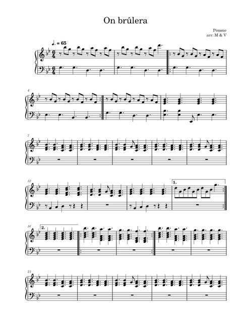 On brûlera – Pomme