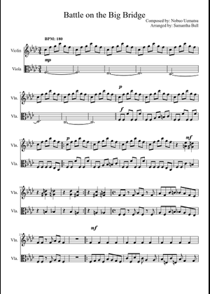 Final Fantasy V - Battle at the Big Bridge Sheet Music for Organ