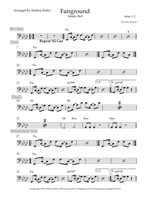 Fairground (Arr. Andreas Kober) - Simply Red (Instrumental Solo)