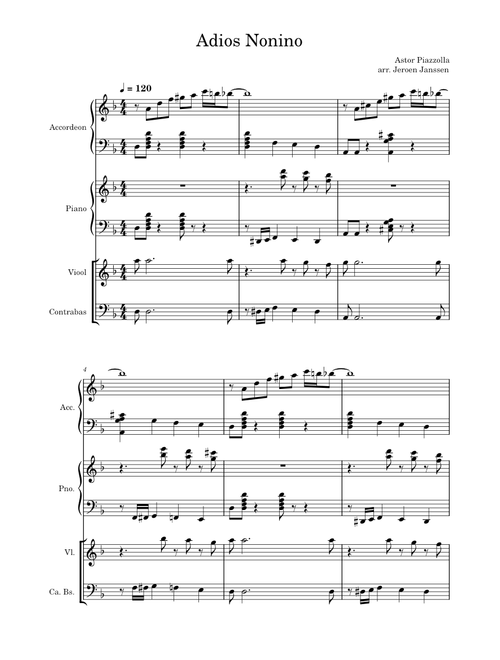 Adiós nonino – Astor Piazzolla Adios Nonino